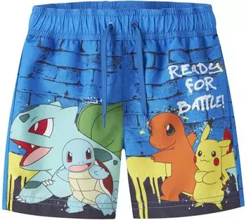 Name It Nmmmeer Pokemon Long Swimshorts (13253237) sky/electric blue lemonade