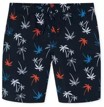 Schiesser Swim Shorts Palm blau
