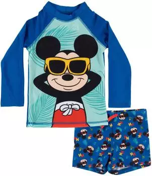 United Labels Disney Mickey Mouse Zweiteiliger Badeanzug UV-Schutz 50 blau