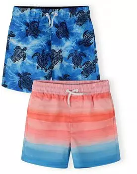Minoti Badeshorts mit elastischem Bund und Kordelzug blau