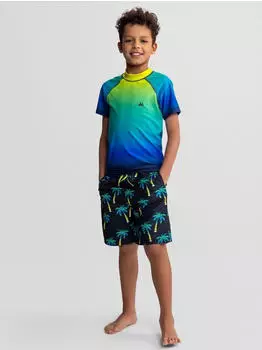 Minoti Badeshorts mit elastischem Bund und Kordelzug (MTI9f6a001000007) blau/azur/gelb/schwarz
