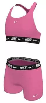 Nike Logo Tape Racerback Bikini (NESSG730-663) pink glow