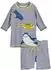 Blue Seven Set blau/ultramarinblau/curry/weiß