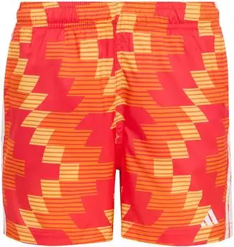 Adidas Football-Inspired Graphic Swim Kids Swimwear (KR4901) pure orange/white