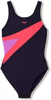 Speedo Hyperboom Butterfly Back 1PC Badeanzug (8-A000205005) schwarz/pink