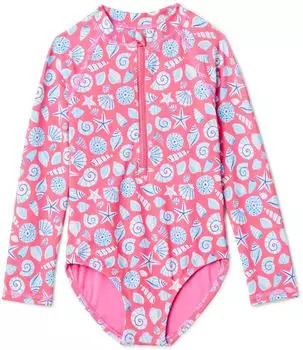 Amazon Essentials Langärmeliger Rashguard (AEBG10891) intensive rosa muscheln