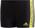 Adidas Graphic Boxer-Badehose black/shock yellow/legacy green