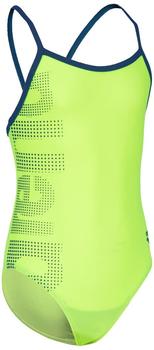 Arena Arena Logo Kids Girls One Piece (003605) soft green/navy