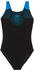 Speedo Junior Hexagonal Tech Muscleback Badeanzug (808324) schwarz/blau