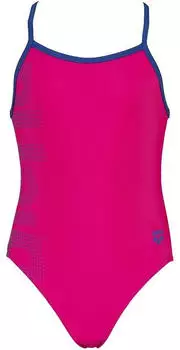 Arena Arena Logo Kids Girls One Piece (003605) freak rose/royal