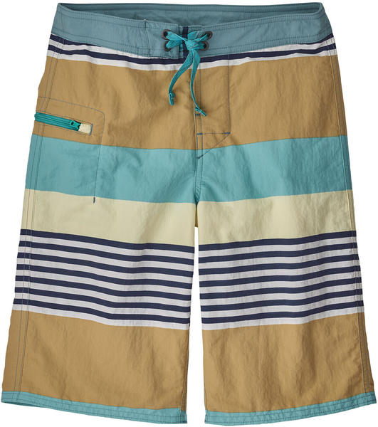 Patagonia Boys' Wavefarer Boardshorts fitz stripe/moray khaki