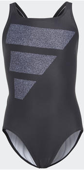 Adidas Big Bars Logo Badeanzug black/silver violet/white (IC4723)