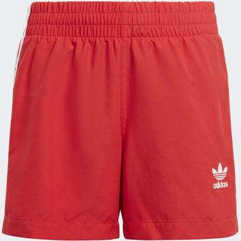 Adidas Originals adicolor 3-Streifen Badeshorts better scarlet/white (IC4744)