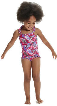 Speedo Badeanzug lts digi frill trsp if pink/purple (800314614807-4807) cherry pink/sweet taro/hellium