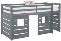 OTTO home Hochbett "Alpi" aus Kiefernholz, inklusive Leiter und Panel,