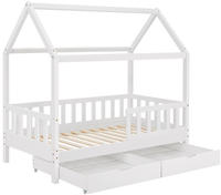 Kinderbett Marli 80 X 160 Cm Mit Bettkasten 2-teilig, Rausfallschutz, Lattenrost &