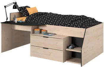 Parisot Milky 90x200cm eiche/schwarz Parisot Milky 90x200cm eiche/schwarz