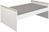 Paidi Bett Kira, Wei&szlig;, Silbereichen, H&ouml;he ca. 15 cm, 90x200 cm, Blauer Engel,