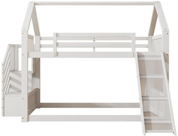 Flieks Etagenbett mit Treppe und Rutsche 140x200cm