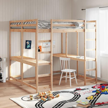 vidaXL Hochbett mit Schreibtisch & Leiter 140x200cm (3284236)