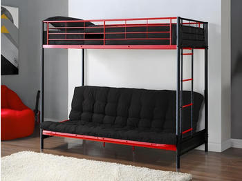 Kauf-Unique Modulo V 90x190cm schwarz/rot