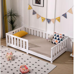 ecoMI Kinderbett mit Rausfallschutz 80x160cm