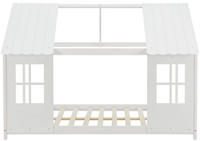 Halboffenes Kinderbett Tostedt 120x200cm Wei&szlig; [en.casa]