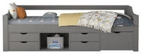 Home Deluxe Cosmos 90x200cm mit Schubladen und Matratze grau