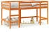 vidaXL Kinderhochbett mit Leiter Wachsbraun Massivholz Kiefer (852397)