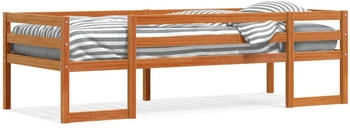 vidaXL Kinderbett Wachsbraun 90x200 cm Massivholz Kiefer (846866)