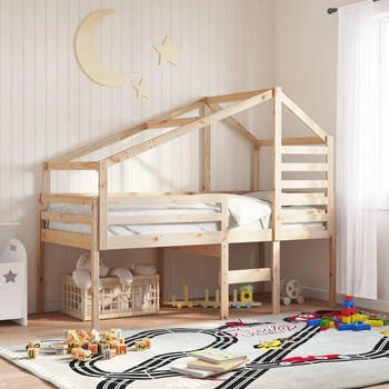 vidaXL Dach f&uuml;r Kinderbett 198x97x113 cm Massivholz Kiefer (846876)