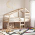 vidaXL Dach für Kinderbett 198x97x113 cm Massivholz Kiefer (846876)