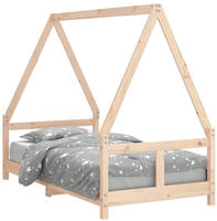 vidaXL Kinderbett 80x160 cm Massivholz Kiefer