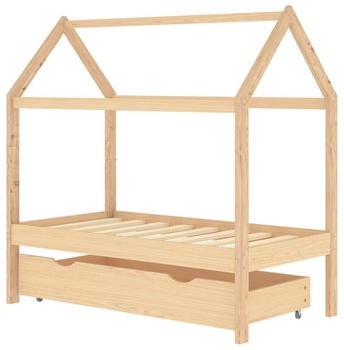 vidaXL Kinderbett mit Schublade Massivholz Kiefer 70x140 cm (322136)