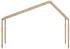 vidaXL Dach für Kinderbett 213x85,5x144,5 cm Massivholz Kiefer (846937)
