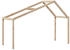 vidaXL Dach für Kinderbett 203x80,5x142 cm Massivholz Kiefer (846943)