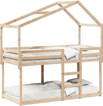 vidaXL Etagenbett ohne Matratze 90x200 cm Massivholz Kiefer (3282039)