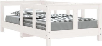 vidaXL Kinderbett Weiß 70x140 cm Massivholz Kiefer (834427)