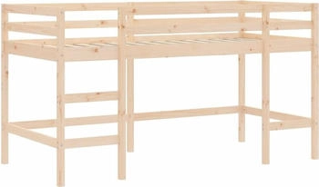 vidaXL Kinderhochbett mit Leiter 90x190 cm Massivholz Kiefer (835901)