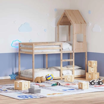 vidaXL Dach für Kinderbett 55x99x139,5 cm Massivholz Kiefer (846891)