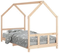 vidaXL Kinderbett 90x200 cm Massivholz Kiefer