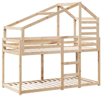 vidaXL Etagenbett ohne Matratze 90x200 cm Massivholz Kiefer (3281970)