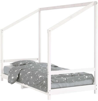 vidaXL Kinderbett Wei&szlig; 90x200 cm Massivholz Kiefer (835704)