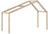 vidaXL Dach für Kinderbett 203x95,5x142 cm Massivholz Kiefer (846940)