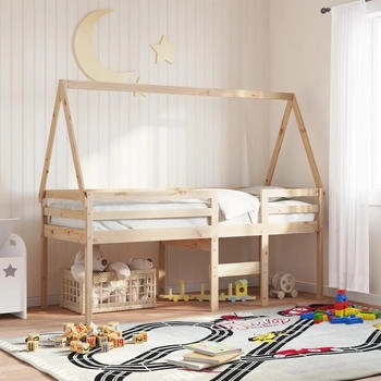vidaXL Dach für Kinderbett 199x80,5x88 cm Massivholz Kiefer (846955)