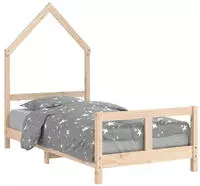 vidaXL Kinderbett 80x160 cm Massivholz Kiefer