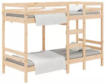 vidaXL Etagenbett ohne Matratze 90x200 cm Massivholz Kiefer (3139829)