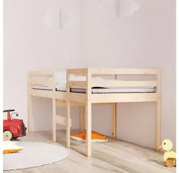 vidaXL Hochbett 90x200 cm Massivholz Kiefer (821604)