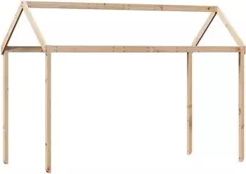 vidaXL Dach für Kinderbett 217x95,5x159 cm Massivholz Kiefer (846958)