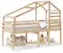 vidaXL Hochbett mit Dach 75x190 cm Massivholz Kiefer (3281983)